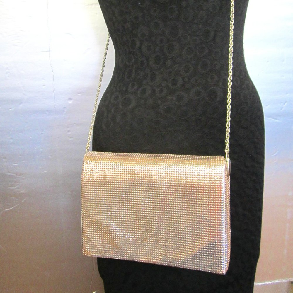 Ferrara Orton Metal Mesh Pale Pink Blush Bag